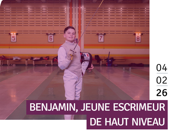 BENJAMIN, jeune escrimeur de haut niveau