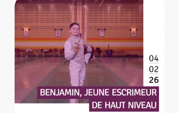 BENJAMIN, jeune escrimeur de haut niveau
